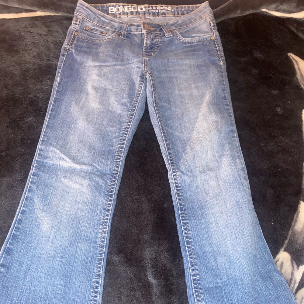 BONGO Blue Flare Wide Leg Jeans